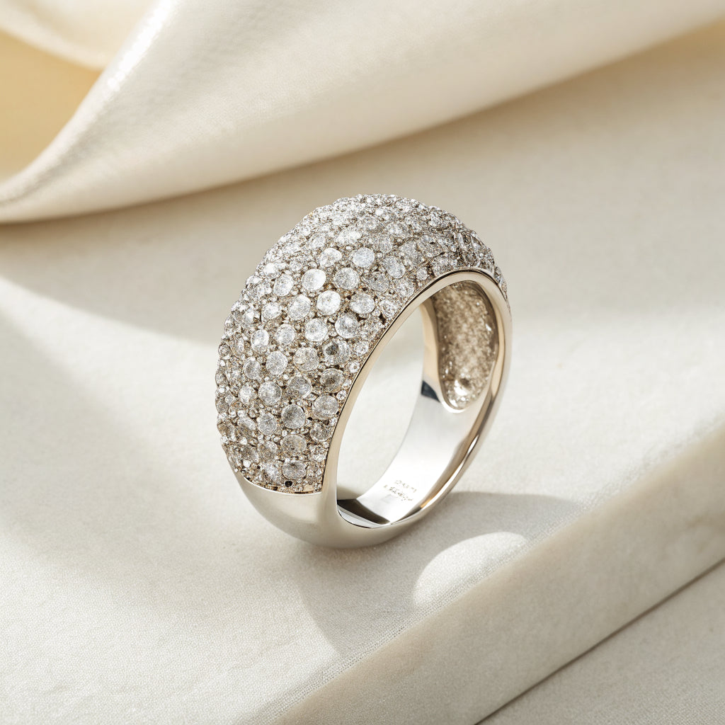 dome ring in sterling silver - Hezura
